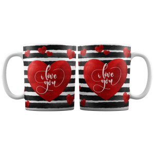 لیوان سرامیکی طرح i love you